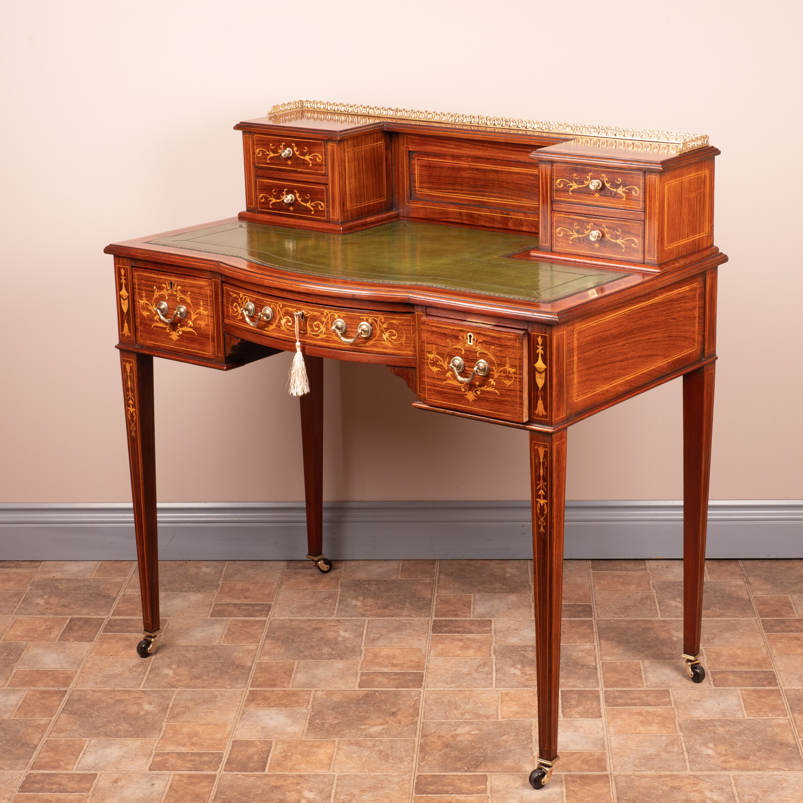 Good Quality Inlaid Rosewood Bonheur Du Jour