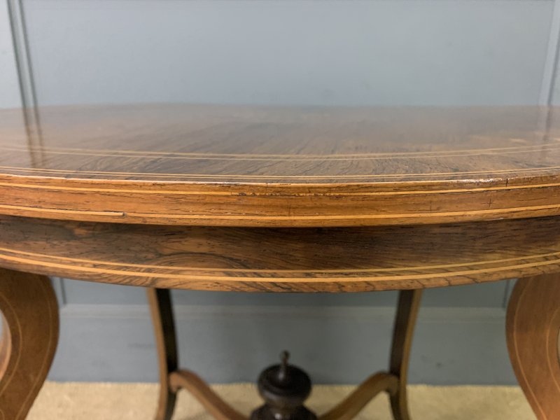 Inlaid Rosewood Occasional Table