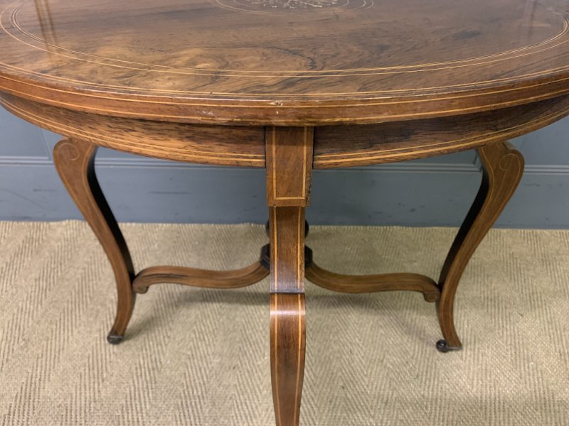 Inlaid Rosewood Occasional Table