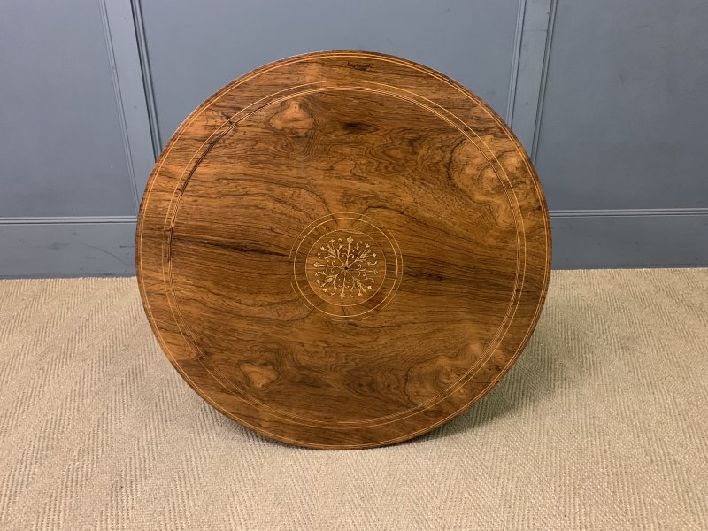 Inlaid Rosewood Occasional Table