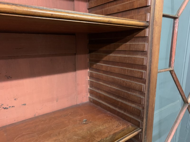 George III Mahogany Secretaire Bookcase