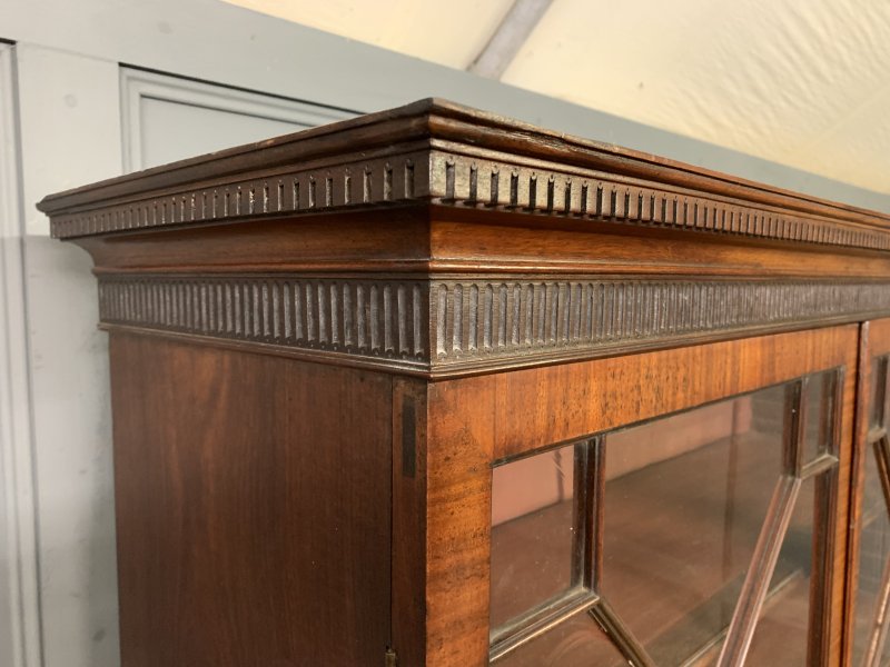 George III Mahogany Secretaire Bookcase