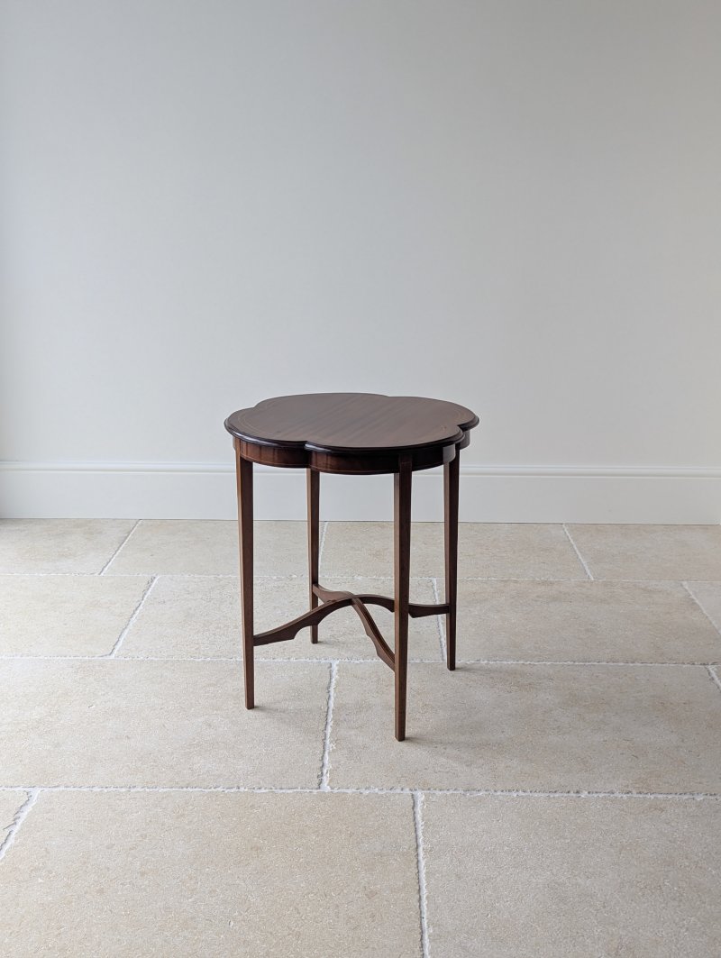 Antique Edwardian Mahogany Quatrefoil Occasional Table c.1905