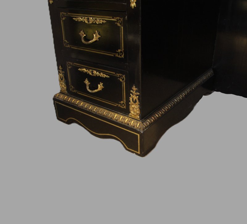Ebonised Ormolu Mounted Desk