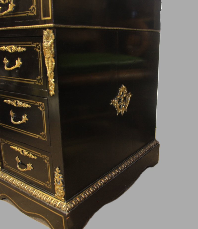 Ebonised Ormolu Mounted Desk
