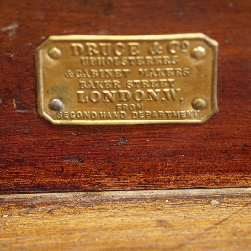 Edwardian inlaid mahogany pedestal desk