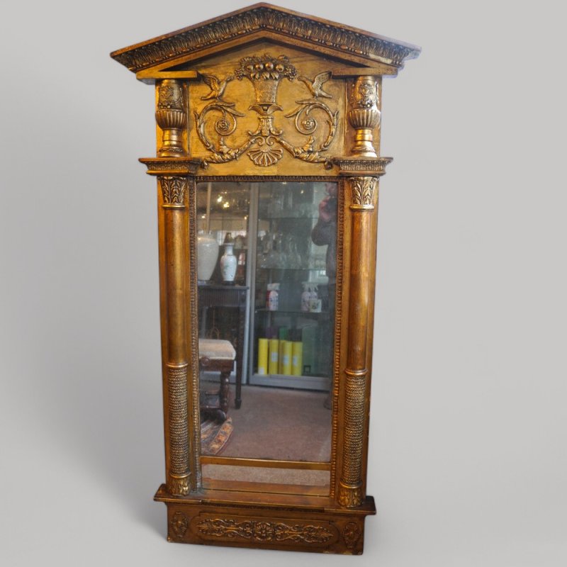 Pair of Antique gilt pier mirrors