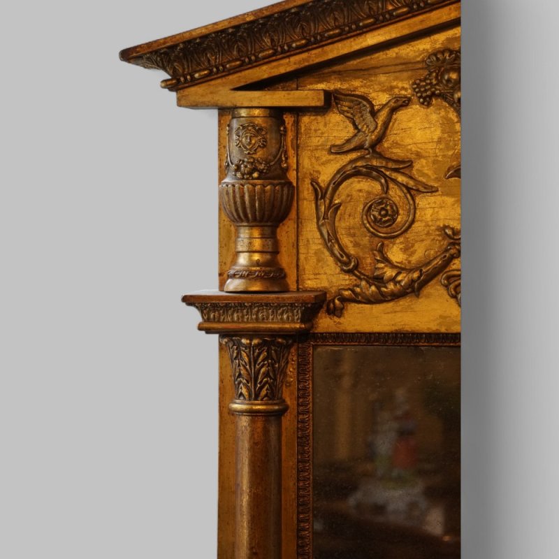 Pair of Antique gilt pier mirrors