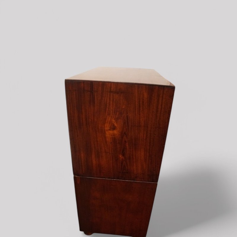 Victorian mahogany military chest