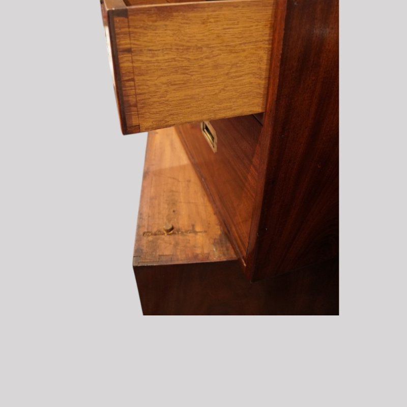 Victorian mahogany military chest