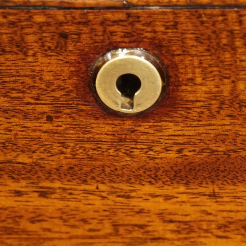 Victorian mahogany military chest