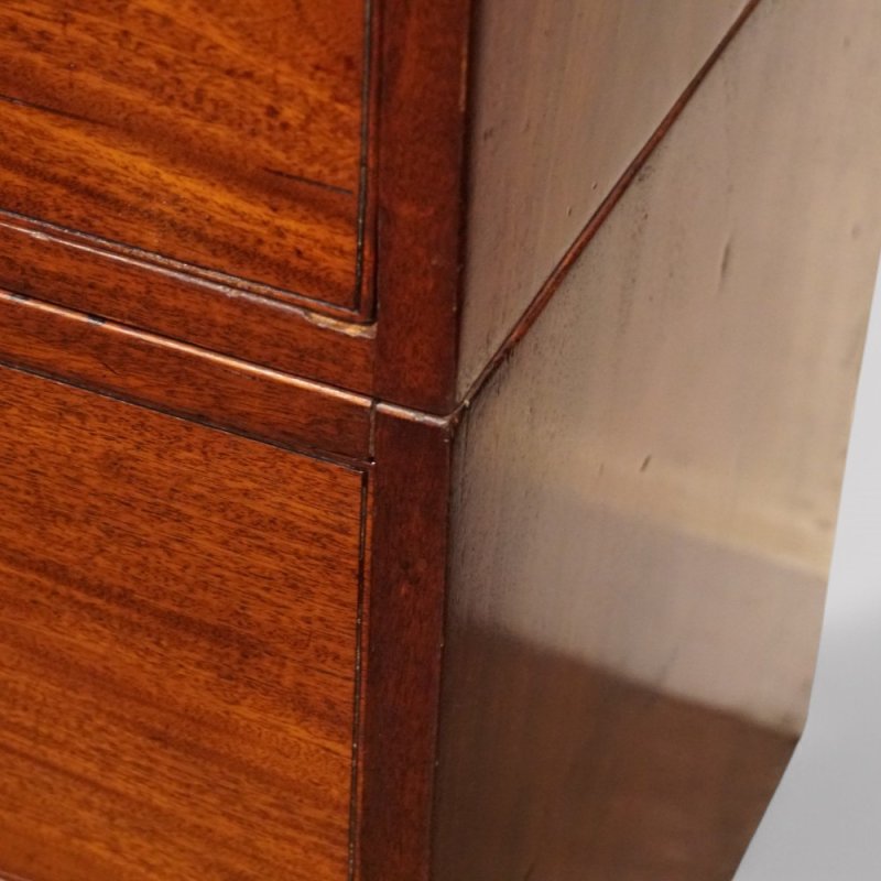 Victorian mahogany military chest