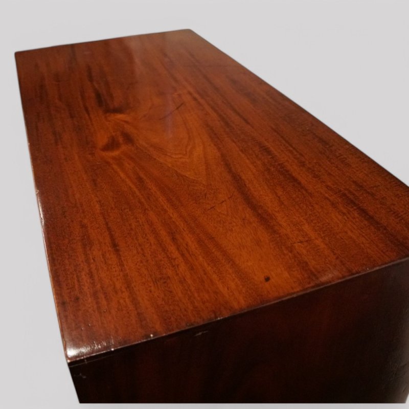 Victorian mahogany military chest