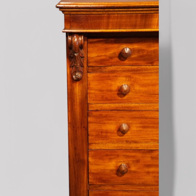 Victorian mahogany Wellington chest