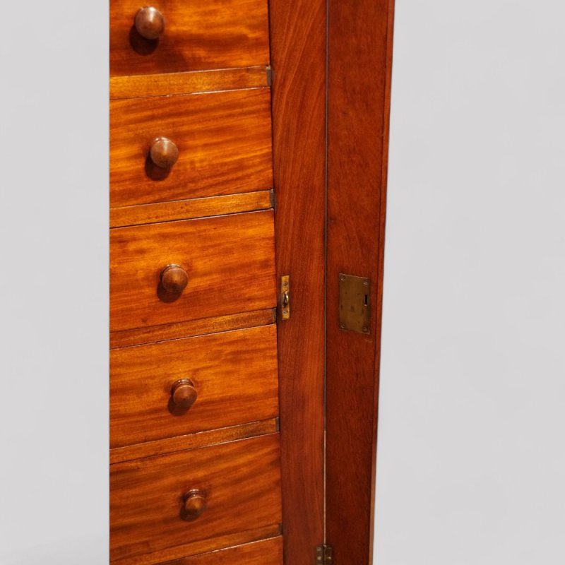 Victorian mahogany Wellington chest