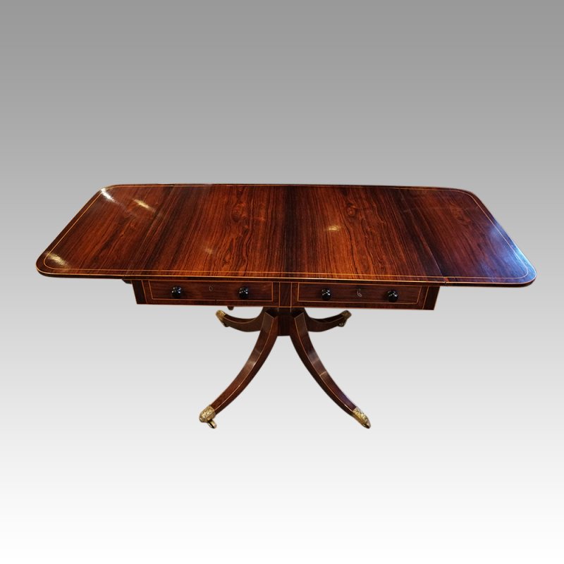 Regency rosewood sofa table