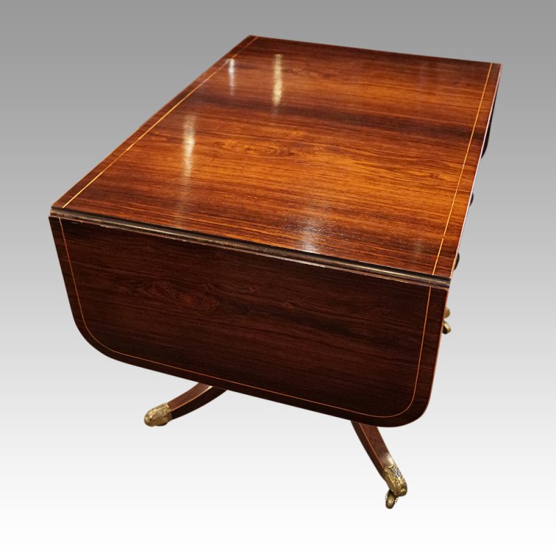 Regency rosewood sofa table