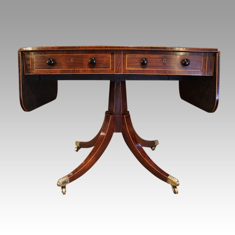Regency rosewood sofa table