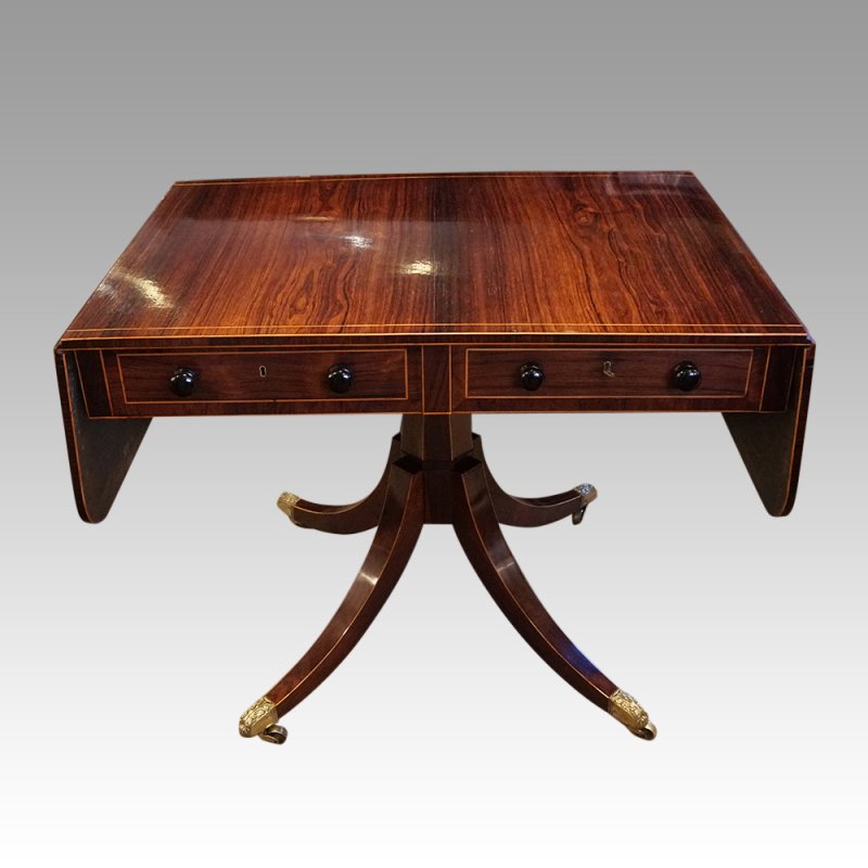 Regency rosewood sofa table