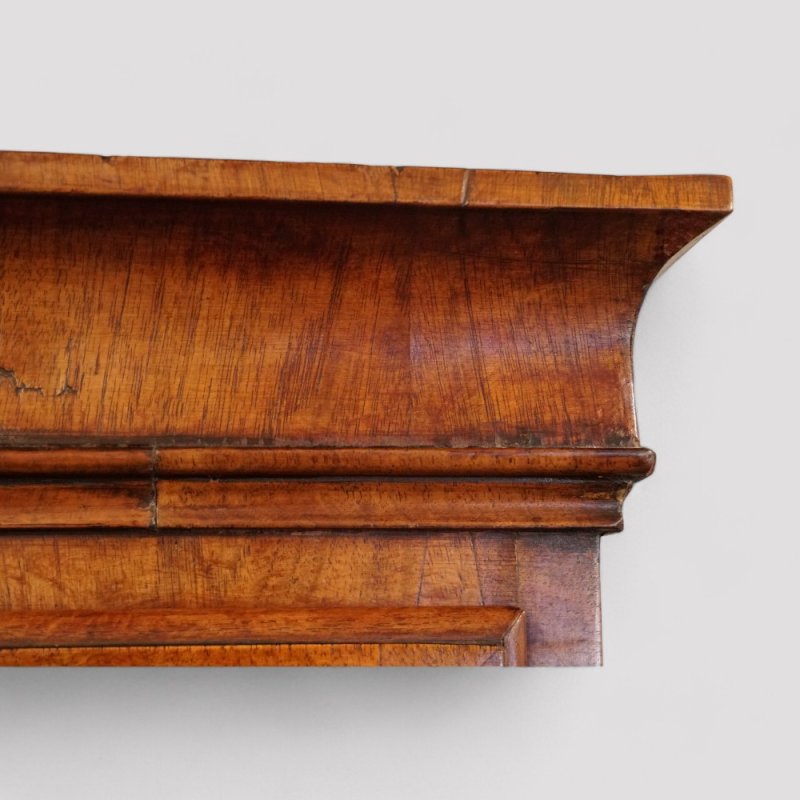 George III walnut chest on chest