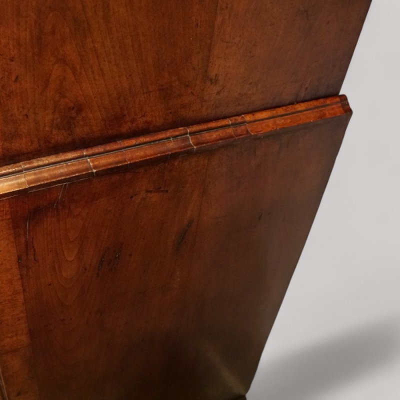 George III walnut chest on chest