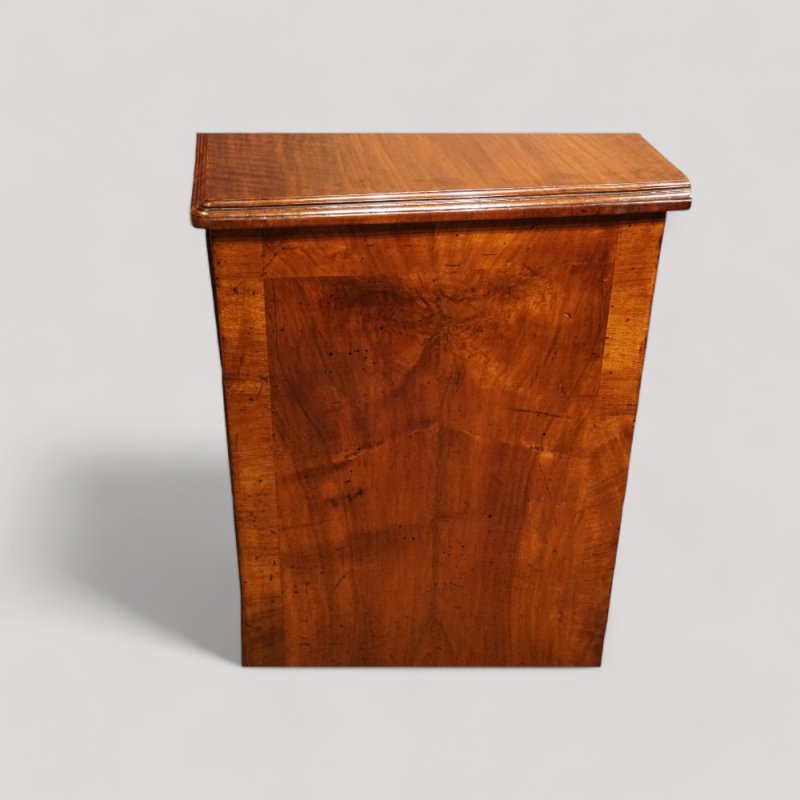 Small George II walnut secretaire chest