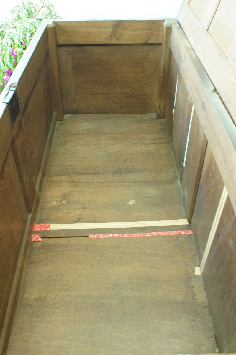 A Rare 17th Century Oak Mule Chest/ Coffer.