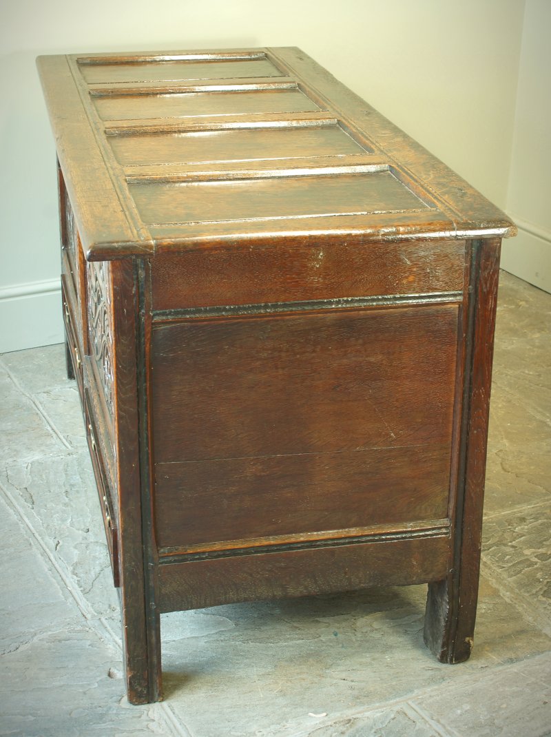 A Rare 17th Century Oak Mule Chest/ Coffer.