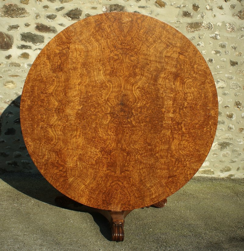 A Fine And Large Regency Period Pollard Oak Centre Table
