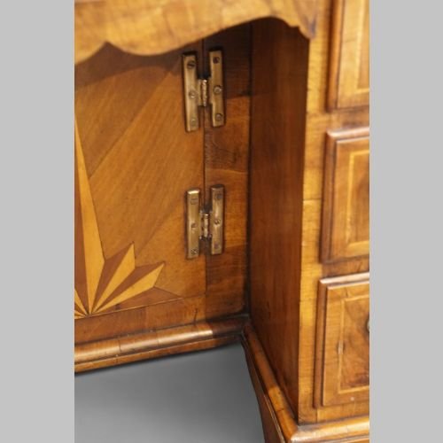 Antique walnut kneehole