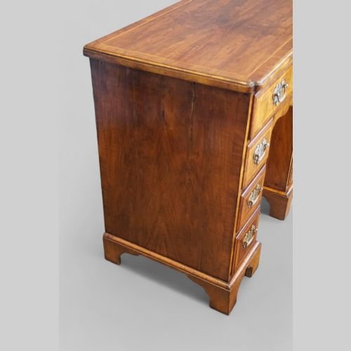 Antique walnut kneehole
