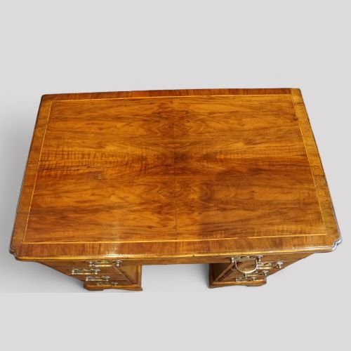Antique walnut kneehole