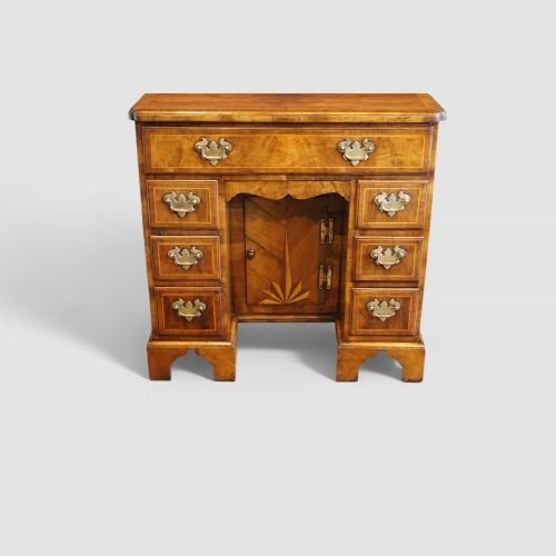 Antique walnut kneehole