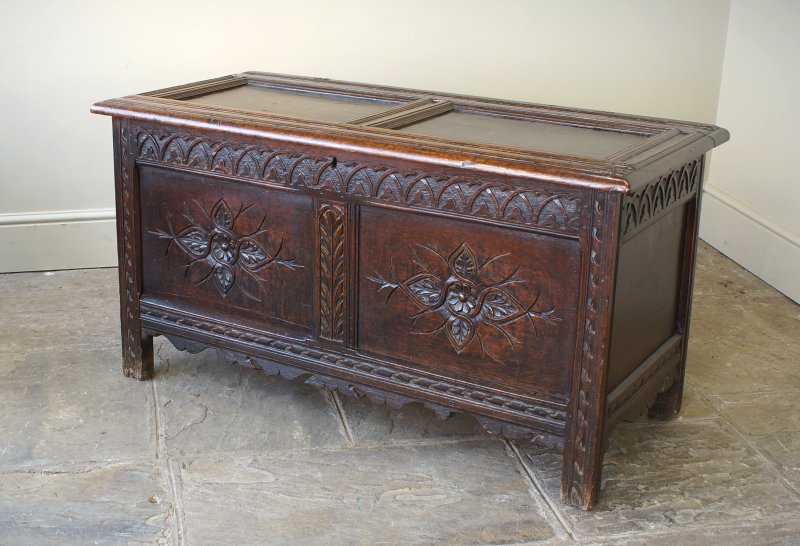 17th Century Oak Coffer.