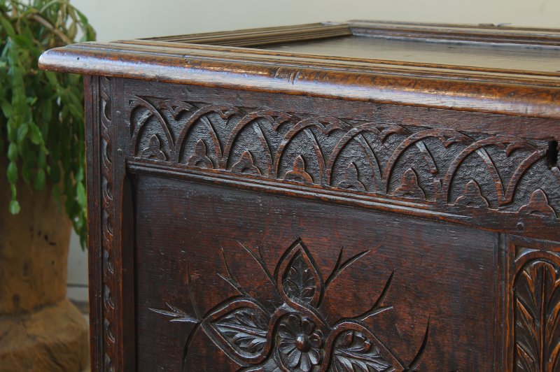 17th Century Oak Coffer.