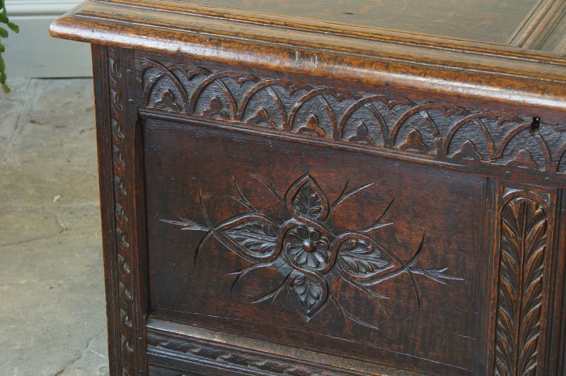 17th Century Oak Coffer.