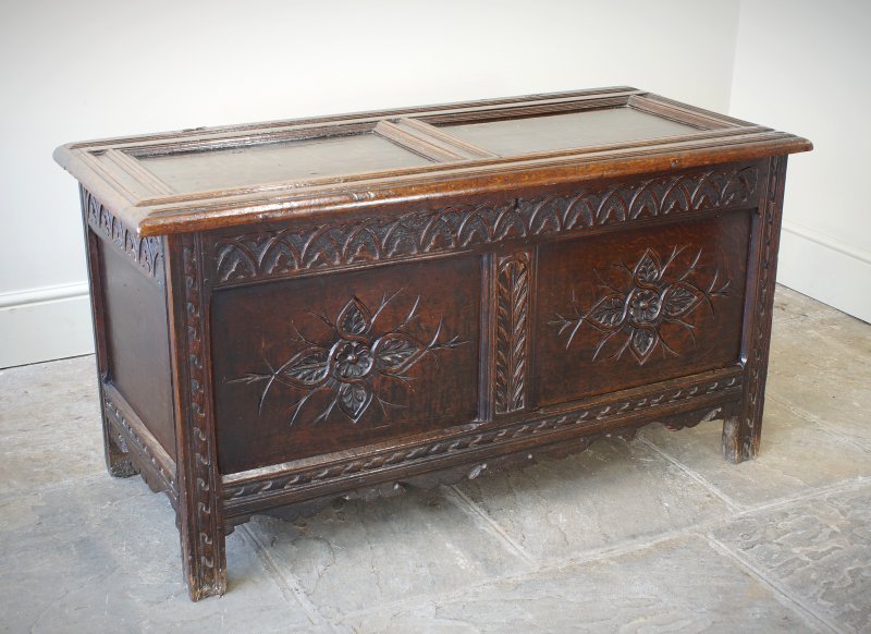 17th Century Oak Coffer.