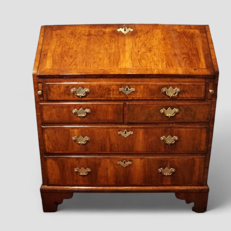 George II walnut bureau