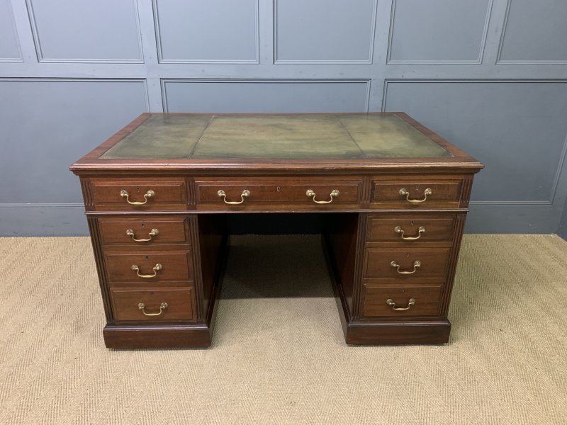 Walnut Partners Pedestal Desk by Maple & Co.