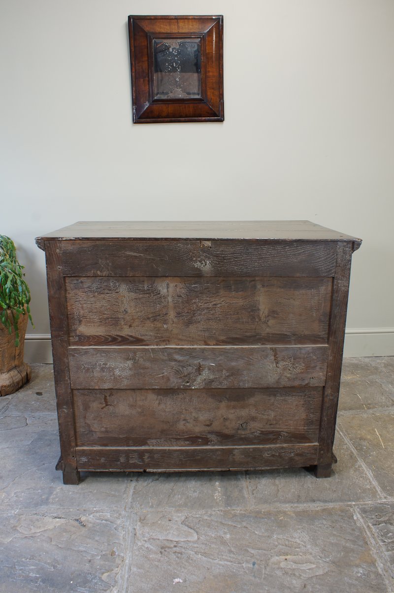 17th Century Moulded Oak Chest Of Drawers.