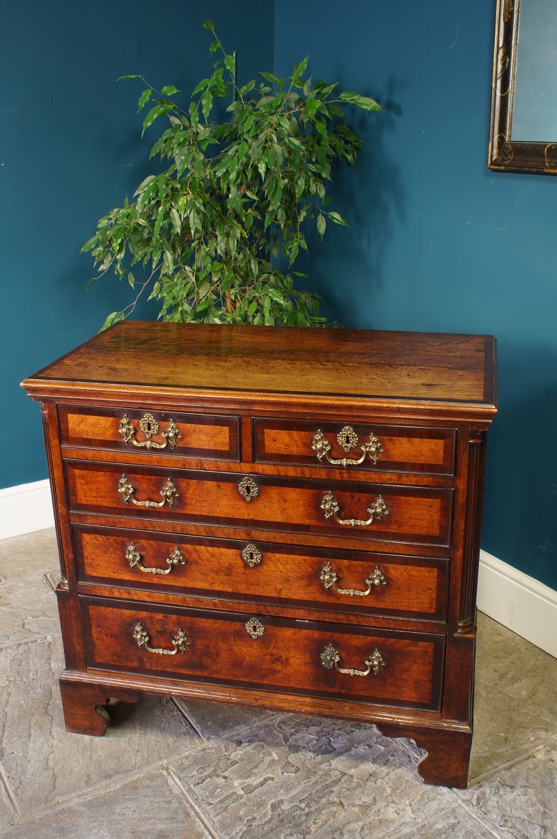 18th Century Walnut Chest Of Drawers.