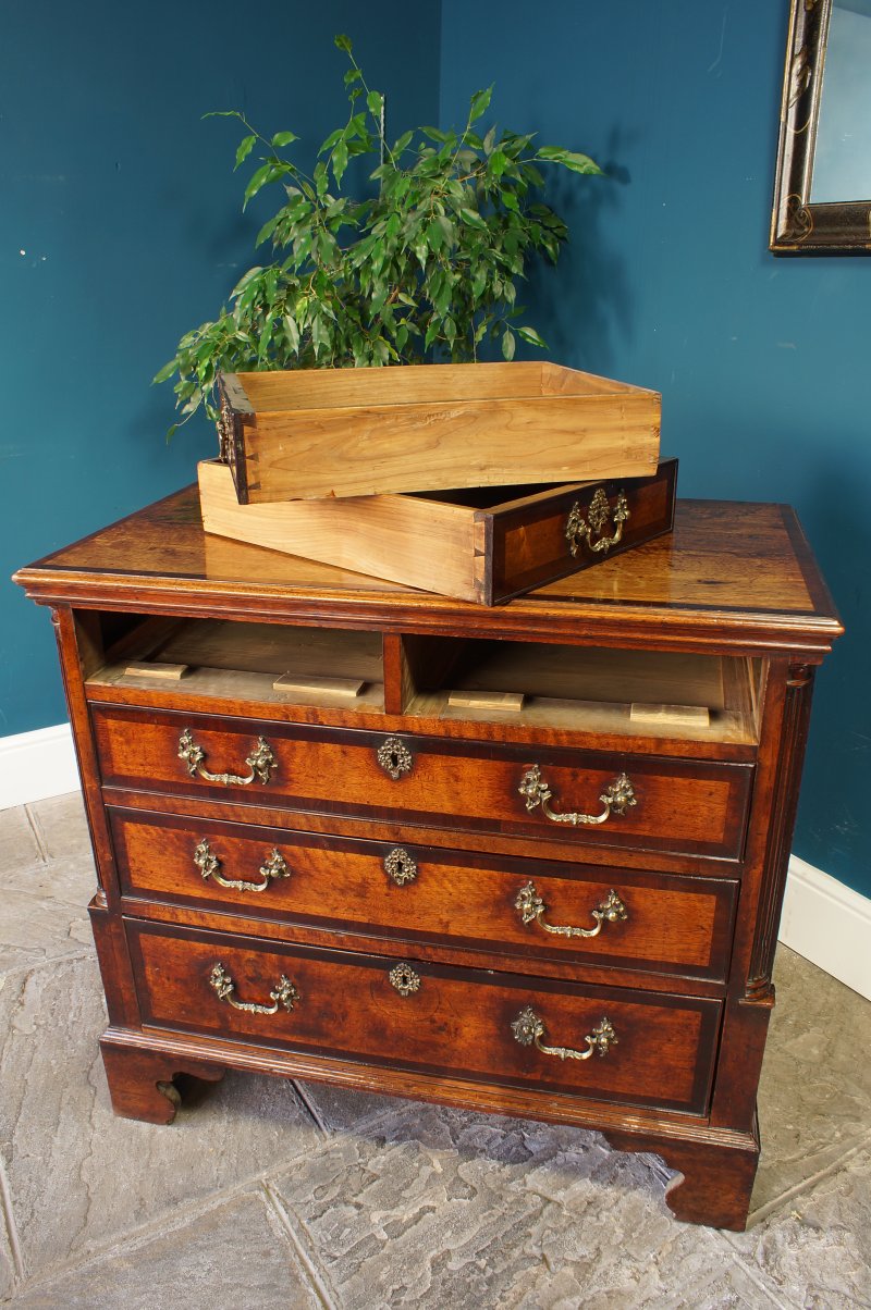 18th Century Walnut Chest Of Drawers.