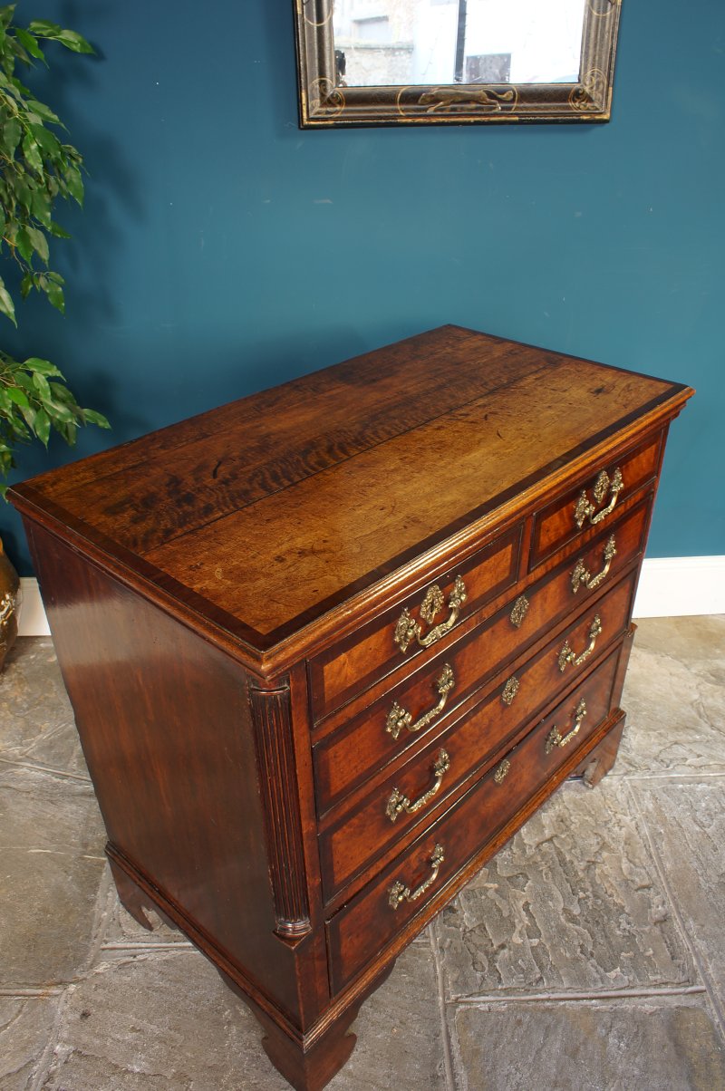 18th Century Walnut Chest Of Drawers.
