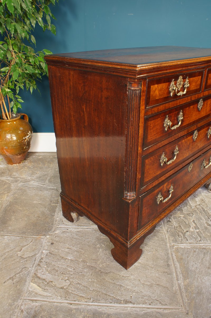 18th Century Walnut Chest Of Drawers.