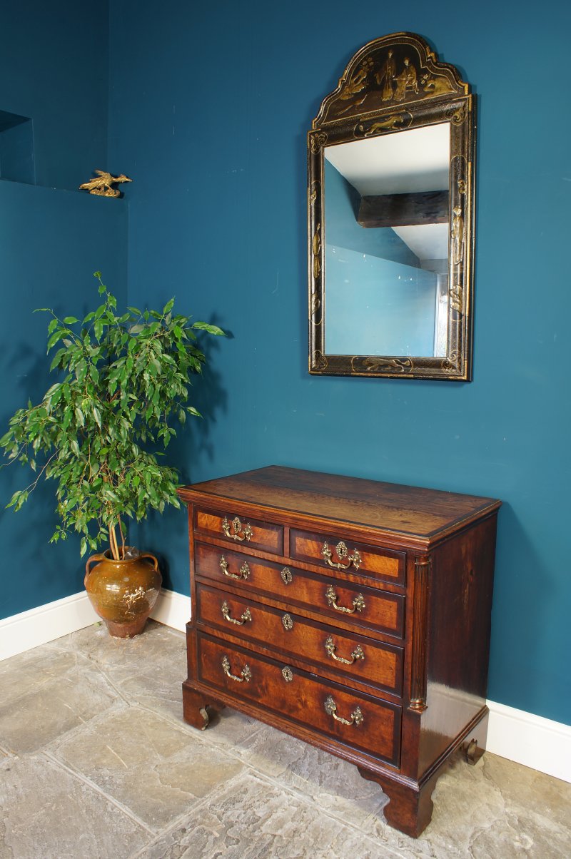 18th Century Walnut Chest Of Drawers.