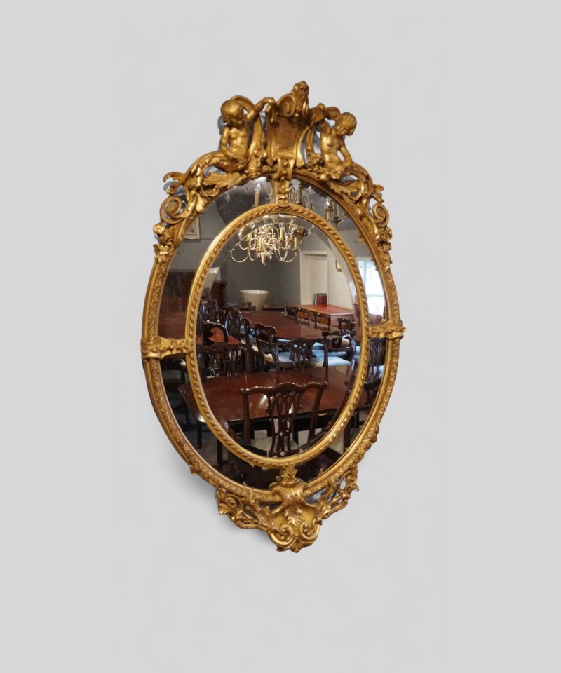 Large 19thc gilt mirror