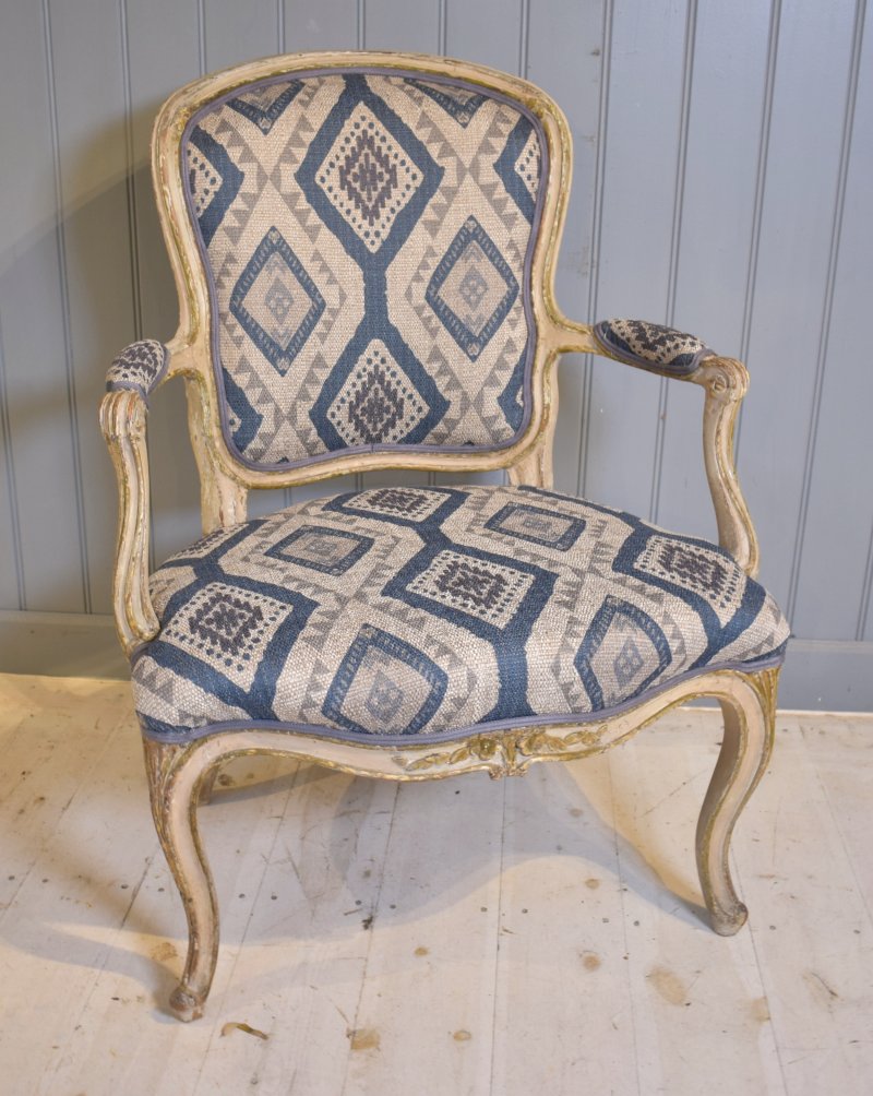 French Painted Armchair