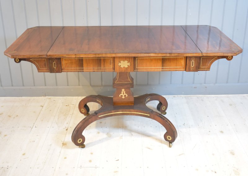 Regency Sofa Table In Rosewood