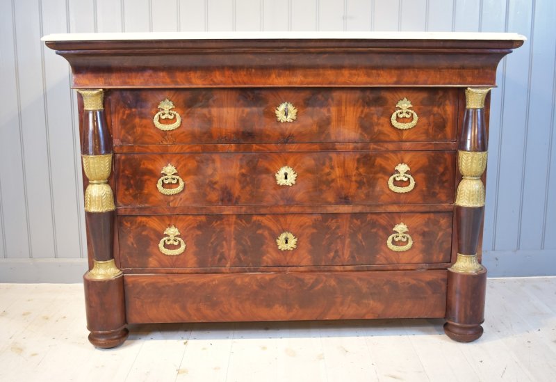 French Empire Commode Chest Of Drawers