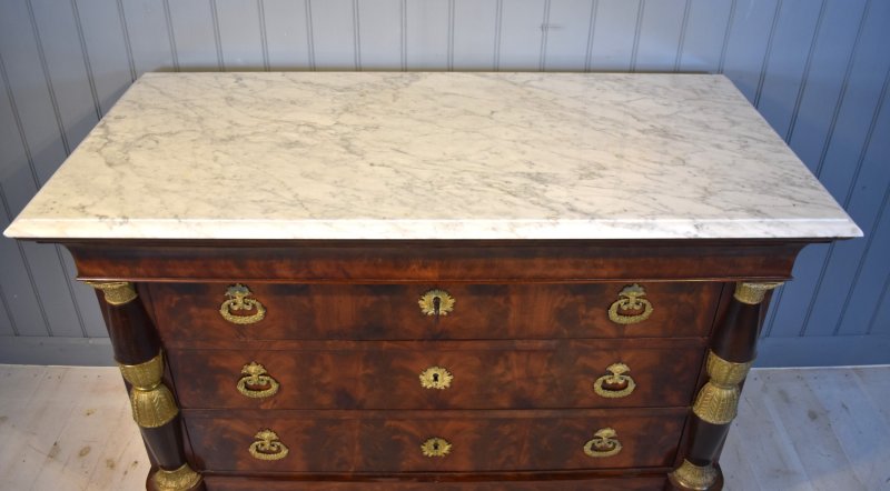 French Empire Commode Chest Of Drawers